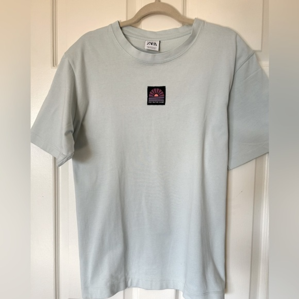Zara “Feet in the Sand” Unisex Short Sleeved Tee Size XL